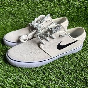 Size 6.5 - Nike SB Zoom Janoski OG+ Summit Beige White Black Skate Shoes New